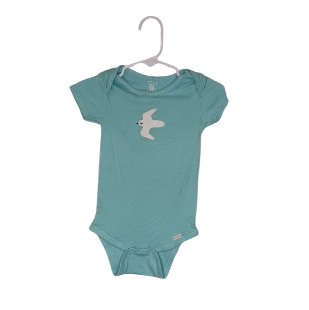 HELLO BELLO Baby blue dove 12 M unisex‎ onsie